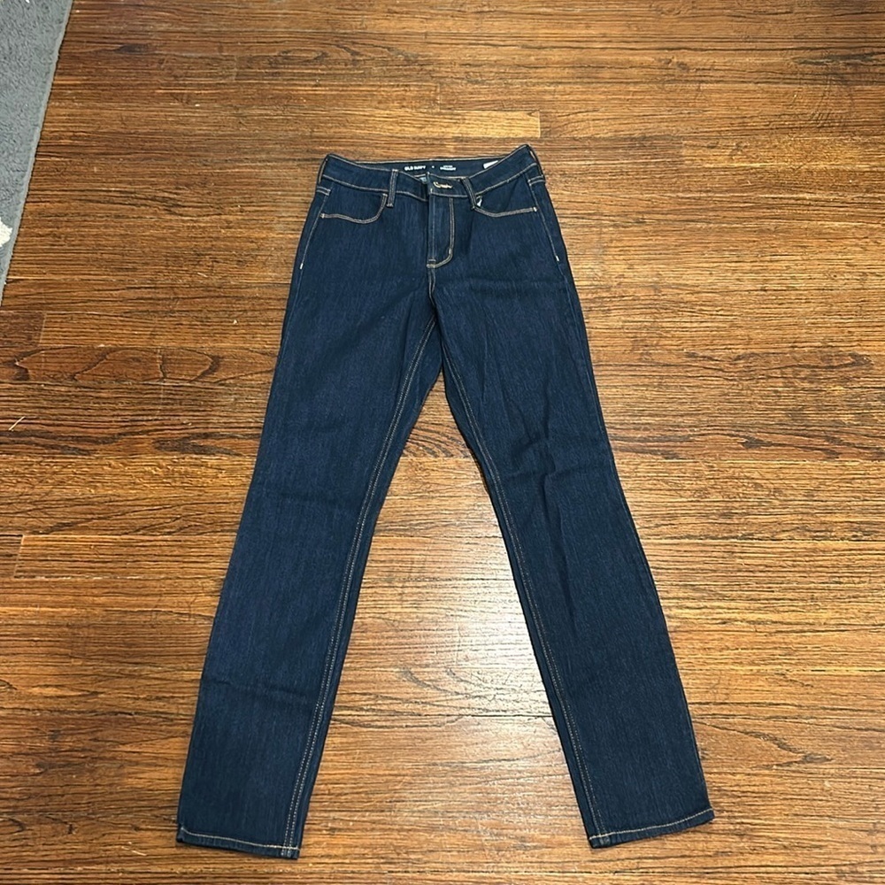 Old Navy Dark Wash High Rise Straight
